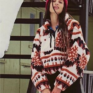 Free People Multicolor Teddy Jacket